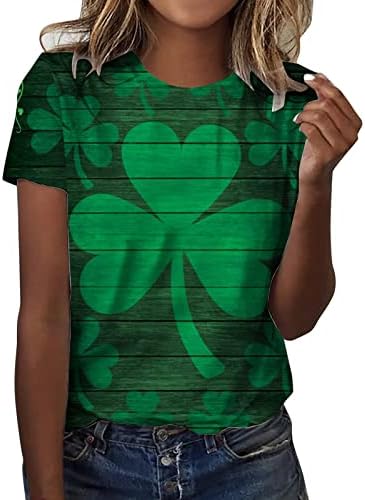 São Patricks Carta do Dia Prind T Camisetas para Mulheres 2023 Moda Irlandesa Shamrock Tees Graphic Blouse Womens