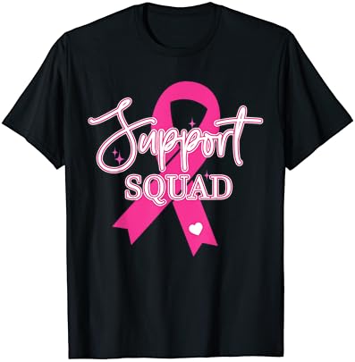 Câncer de mama de suporte - camiseta de suporte
