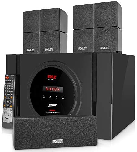 Sistema de alto -falante de home theater Pyle 5.1 - 300W Bluetooth Surround Sourom Sourth Audio