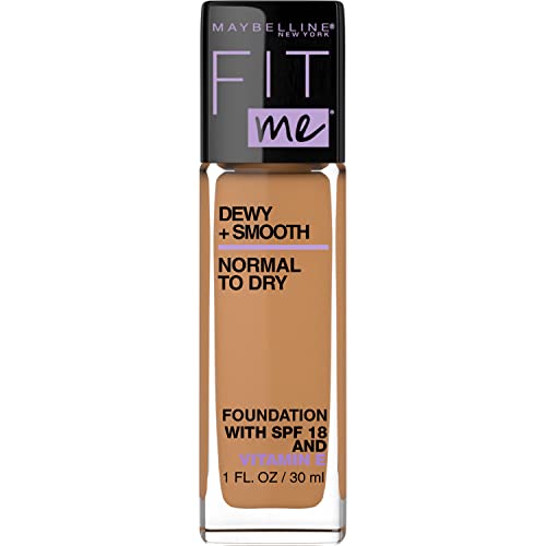 Maybelline Fit Me Oving + Smooth Foundation Makeup, Toffee, 1 contagem