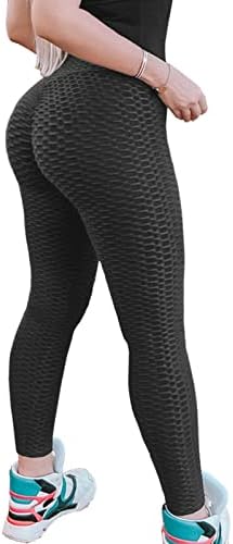 Murandick Booty Butt Leggings para mulheres Scrunch Scrunche de ioga com cintura alta calças de exercícios
