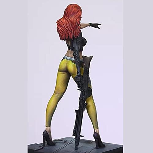 Risjc 1/20 Modelo de caractere de resina Modelo feminino Mercenary Standing Model Kit Desmonte e