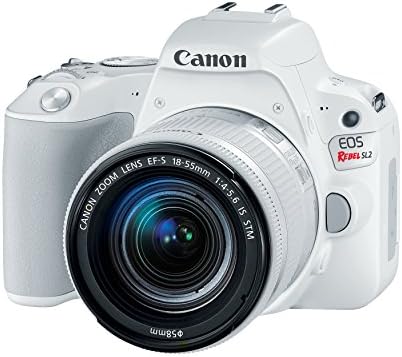 Câmeras Canon US 2252C001 EOS Rebel SL2 EF-S 18-55mm f/4-5.6 STM Digital SLR Kit, 3 , branco