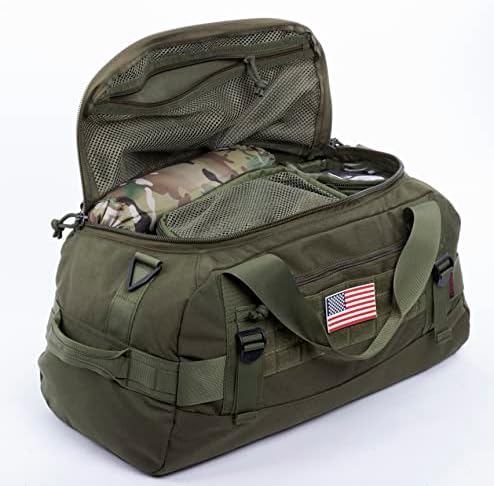Bolsa de mochila tática Molle Gear Saco de transportar Duffel Bag. Ideal para caça, campo de tiro,