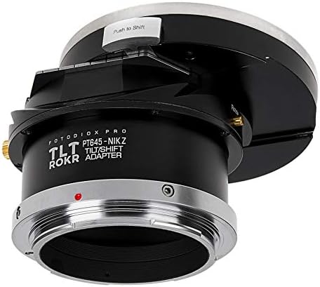 Fotodiox pro tlt rokr compatível com o adaptador de montagem de lentes de inclinação/mudança compatível com lentes
