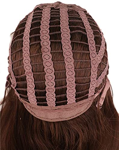 Zannza peruca europeia wig pêlo de cabelo realista mulher falsa peruca marrom milho perm instantânea de macarrão
