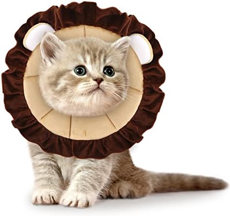 Colar de recuperação para cães e gatos cone de gato de estimação fofa cone engraçada cone para gatos cães confortáveis