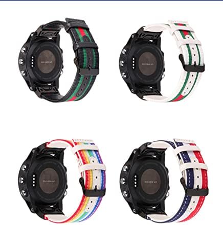 Kappde liberação rápida Nylon Cowhide Watch Bands para Garmin Fenix ​​7x 7 6 6x Pro GPS 5 5x 3HR