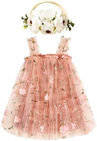 Criança garotas bebês tutu tutu vestido mangas com estampa floral vestido de tule em camadas de