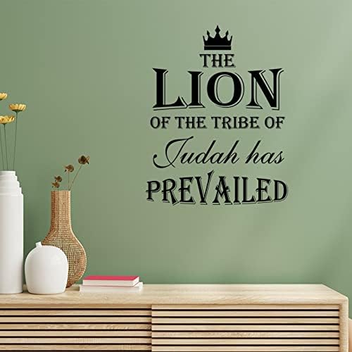 O Leão da Tribo de Judá prevaleceu a casca de adesivo de parede de vinil e os murais da arte da parede