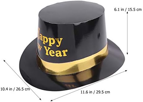Nuobesty 5pcs feliz ano novo chapé os tophats de ano novo para adeus de festa de ano novo