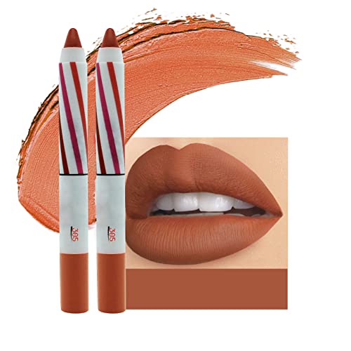 Dbylxmn 2pc Lipstick Lápis Lip Lip Velvet Silk Lip Gloss Makeup LiPliner Lipliner Pen Sexy Lip Tint Cosmetic