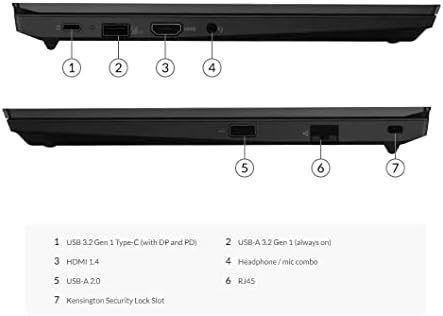 2023 Lenovo ThinkPad E14 GEN 3 Laptop de negócios 14 FHD IPS Display AMD Ryzen 7 5700U RADEON Gráfico de