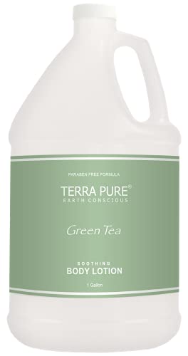Terra Pure Green Tea Hotel Loção | 1 galão | Para aluguel de hospitalidade e férias para reabastecer