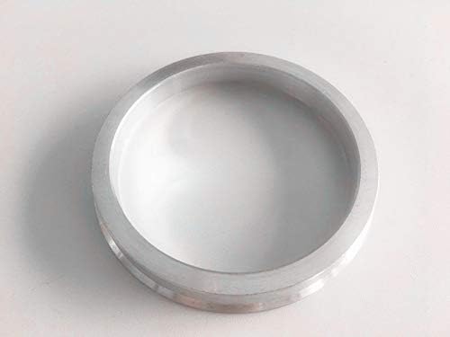 Condrings de alumínio prateado de 4pc 70,4 mm a 66,1mm | Anel central hubcentric 66,1 mm a 70,4 mm para