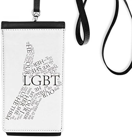 Bandeira do arco -íris LGBT Great Art Deco Presente Fashion Phone Carteira PolSonha de celular Bolsa preta