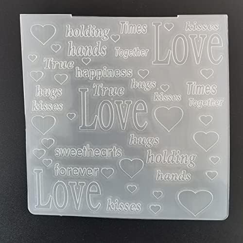 NZJ Feliz Dia dos Namorados Adoro Abraço Palavras Plásticas de Remupa de Plástico Para fazer cartões de recortes