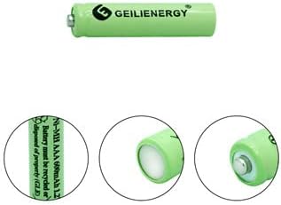As baterias AAA recarregáveis ​​de Glepoweer, 1,2V 600mAh NIMH Precharged Triple A Baterias solares para luzes de