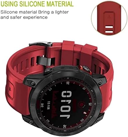 Ankang 26 22mm Silicone Retwork Relógio Relógio Strap para Garmin Fenix ​​7x 7 6 6x Pro 5x 5Plus 3HR