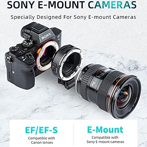 VILTROX EF-E5 Adaptador de montagem de foco automático Smart Focus com tela OLED para lente Canon EF/EF-S para