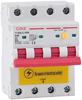 Kavju 2p 4p 230V RCBO MCB 30MA Breaker de corrente residual com proteção contra corrente e vazamento 6-63A