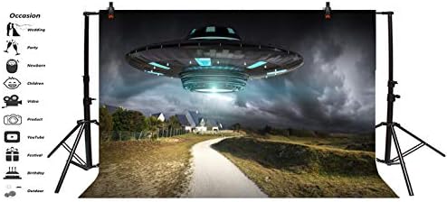 Yeele 5x3ft UFO Spaceship Spaceship Presucedas Voador Presuses para Fotografia Ciências Alienadas Espaçrafft