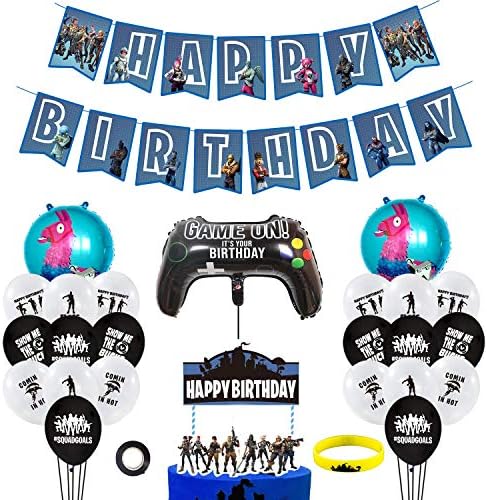 Urban Nirvana Party Supplies Set | Feliz bolo de feliz aniversário, alumínio e balões de látex | Decorações de temas
