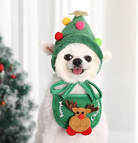 Fantasia de natal heropvstore fantasia de cachorro hat bandana natal Navidad cachorro cachorro triângulo