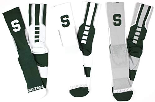 Donegal Bay NCAA Michigan State Spartans 3 Peças Sport Performance Meocks Pacote, multicolor,