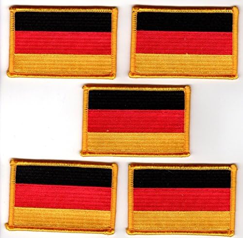 Flag alemão Bordado de ouro bordado - 5 pacote de 5