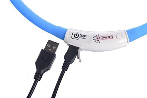 Colar de colar de cachorro LED - Loop recarregável USB - disponível em 6 cores - torna seu cão