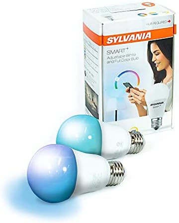 Sylvania Smart ZigBee Full Color A19 LED BULL para SmartThings Echo Plus, 10,5W, Hub necessário
