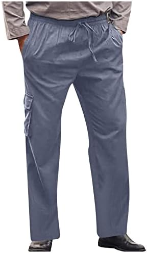 Calça de carga masculina relaxada fit esport sport de calça elástica de calça elástica de jogger calças de pilotagem