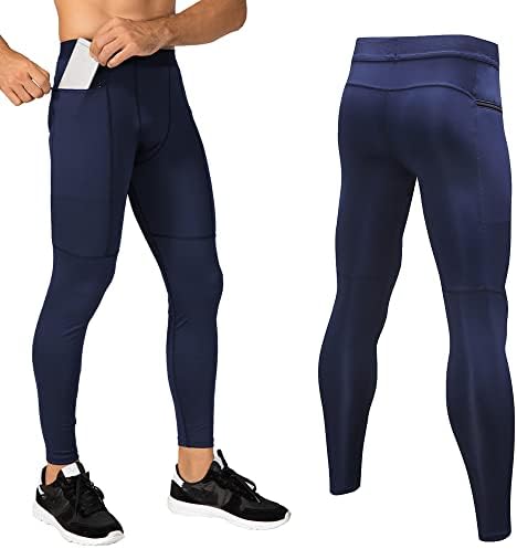 Calças de compressão do eargfm masculino treino de leggings atléticos executando calças justas