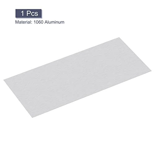 Folha de alumínio UXCELL 6061, 300 mm x 150 mm de alumínio retângulo de 0,5 mm de metal plano de espessura
