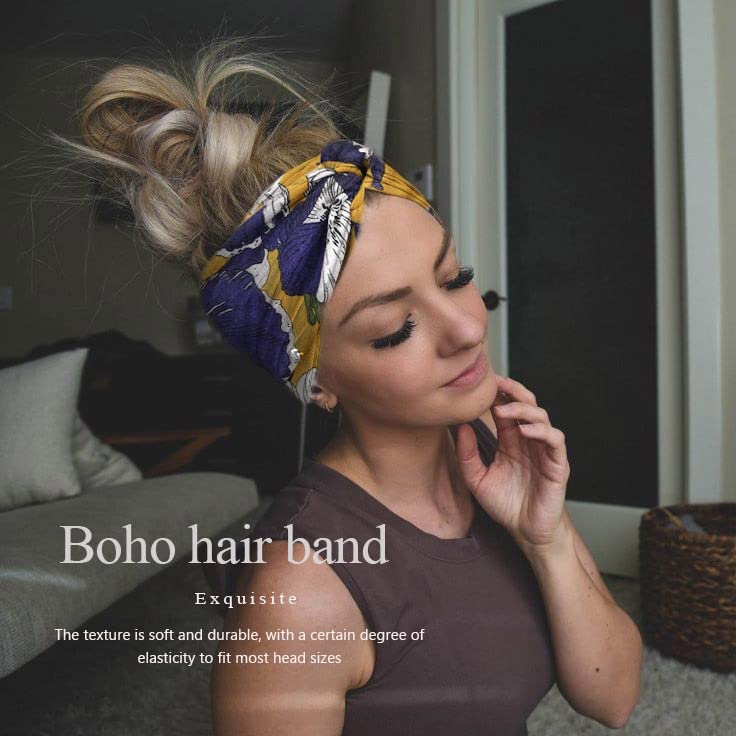 Bandas de cabeça Catery Boho Criss Cross Head Bands No Slip Moda Elastic Stretch Hair Bands para Mulheres