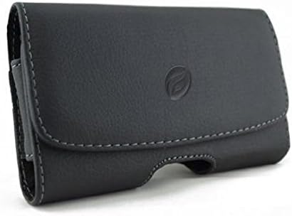 Coldre de couro de clipe de correia para estilos 5 telefone - capa loops bolsa carrega protetor preto compatível