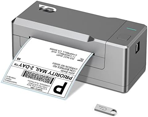 Impressora de etiqueta de remessa Tordorday 4x6 Impressora de etiqueta térmica para pacotes de remessa,