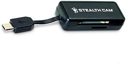 Stealth Cam Micro USB OTG Memory Card Reader para dispositivos Android, Black, STC-SDCRAND