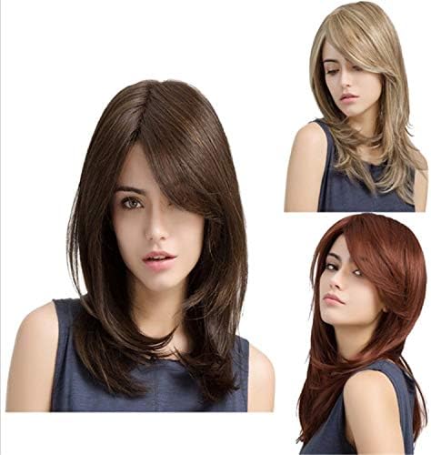 Andongnywell Wavy Lace Front Wigs for Black Women Wave Wigs Hair Synthetic Wig Resistente a