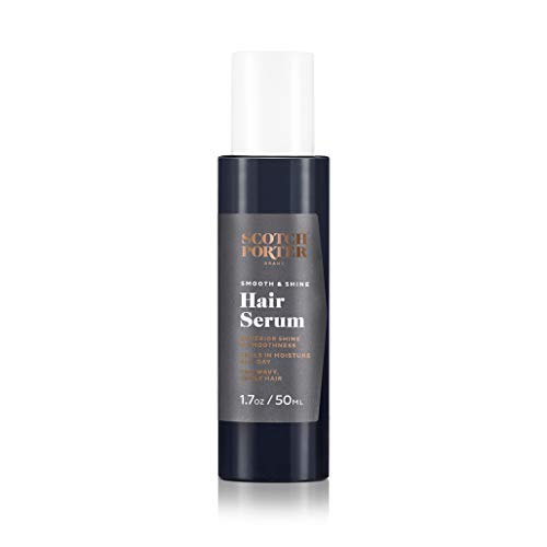 Scotch Porter Smooth & Shine Hair Serum para homens | Seals em umidade, Detangles & Impede Frizz