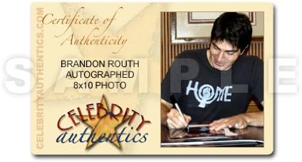 Brandon Routh autografou 8x10 Superman Retorna POD Crash Landing Photo