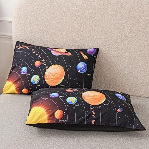 Consolador do sistema solar de Ylehoc Conjunto de roupas de cama de espaço externo completo