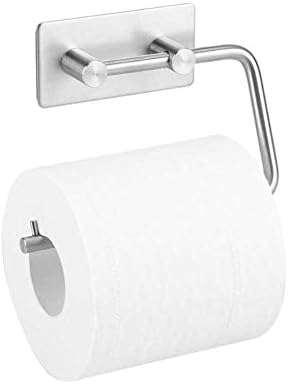 Titular de toalhas de papel zuqiee titular de papel higiênico 304 portador de rolo perfurado forte para