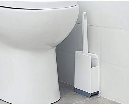 N/A compacto escova de vaso sanitário de plástico e suporte para armazenamento de banheiro, limpeza resistente