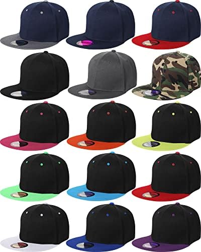 Chapéus de 15 pacote snapback para homens chapéus de estilo hip hop