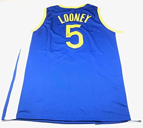 Kevon Looney assinou Jersey PSA/DNA Golden State Warriors autografados