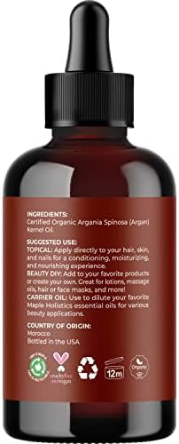 Óleo de cabelo orgânico para crescimento capilar - óleo de argan orgânico para crescimento capilar com óleo