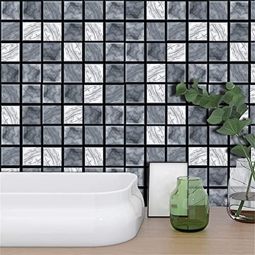 Adesivos de diy auto-adesivos adesivos de parede impermeabilizados 10pc Mosaicos 3D Adesivo de parede Mini