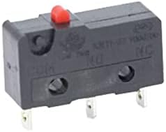 Chave de balanço Zaahh 10 pcs Micro interruptor 2/3pin no/nc mini-limite interruptor 5a 250vac kw11-3z roller arco